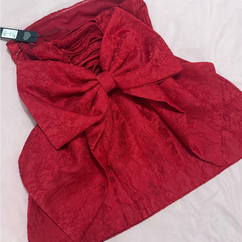 Fashion Nova Strapless Scarlet Dress - Picture 5 of 5